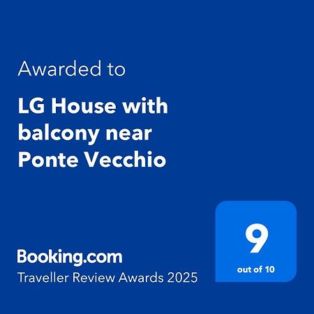Lg House With Balcony Near Ponte Vecchio Apartman Firenze Kültér fotó